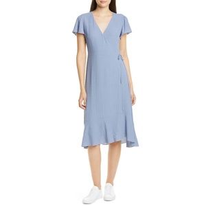 NWT Nordstrom Signature Flutter Sleeve Wrap Dress